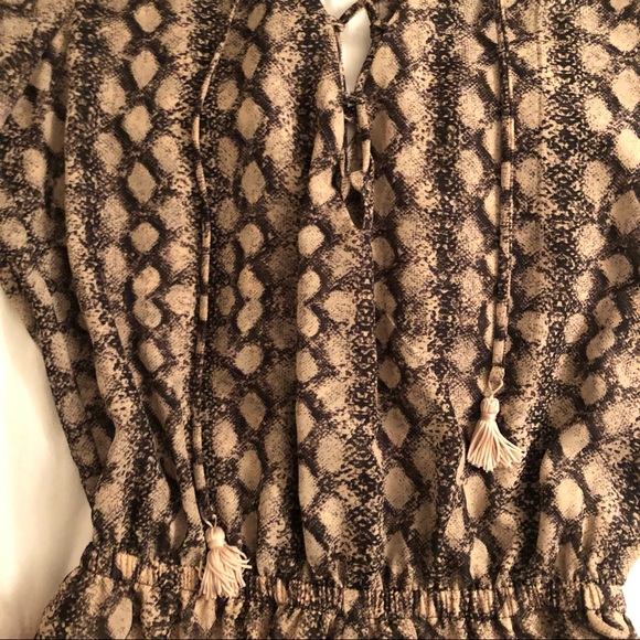 Boho Animal Print Romper - Picture 3 of 5